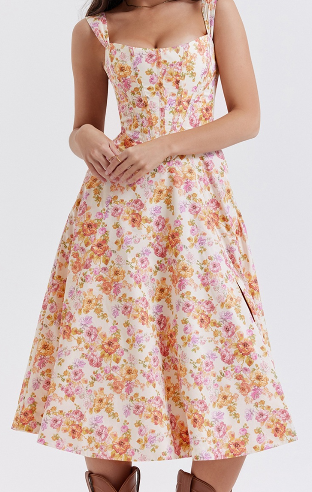 CS813-Warm Rose Print